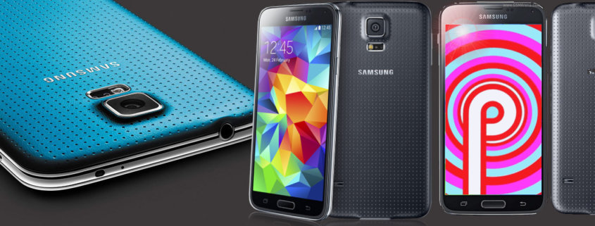 Samsung Galaxy S5 con Amdroid Pie 9